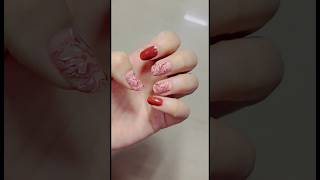 easy marble nailart athome [upl. by Nnylarej774]