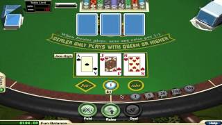 Basic Strategy for 3 Card Poker [upl. by Euqirne]