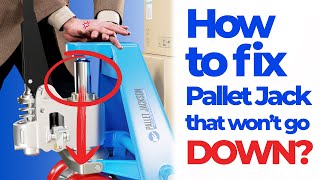 How To Fix a Pallet Jack That Wont Go Down  Pallet Jack Repair  Pallet Jack Lowers Slowly [upl. by Melva]