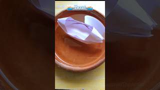 How to make paper boat 🚤 shorts papertoy [upl. by Burck]