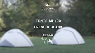 QUECHUA CONCEPTION  TENT MH100 FRESHampBLACK [upl. by Alidus991]