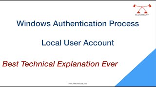 Windows Logon Process  Local User Account [upl. by Nellda]