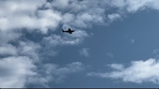 Private G36 Bonanza and American Eagle E17O flyby [upl. by Asirac]