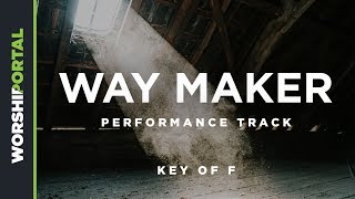 Way Maker  Key of F  Performance Track [upl. by Nanda993]