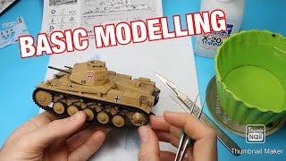 Finishing your first model Tank Tamiya 135 Panzer II F Full Build Part 2 Basic Armour Modelling [upl. by Annavaig]