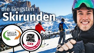 Endloses Skifahren Die 7 längsten Skirunden der Alpen [upl. by Dnomasor608]