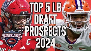 Top 5 Linebackers in 2024 NFL Draft Jeremiah Trotter Jr Payton Wilson amp More [upl. by Aelak]