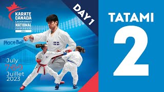 2023 Karate Canada National Championships 🥋 Tatami 2  Day 1 July 7 2023 [upl. by Nahsed]