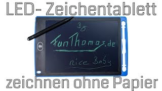 Notizblock war gestern  günstiges LCD Writing Tablet spart mächtig Papier und Zettelwirtschaft [upl. by Vaasta]