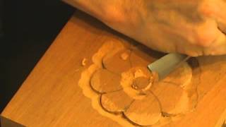 Beginning Woodcarving  How to Carve a Basic Flower with Mary May [upl. by Somar]