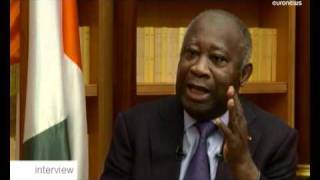 EXCLUSIF  Laurent Gbagbo sexplique sur euronews [upl. by Hasseman]