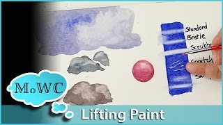 Lifting and Removing Watercolor Pigment – Tips and Techniques [upl. by Tserrof183]