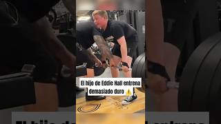 El hijo de Eddie Hall entrena demasiado duro gym powerlifting fitness bodybuilding [upl. by Aremahs]