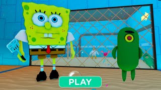 SPONGEBOB BARRYS PRISON RUN OBBY SPONGEBOB OBBY  Roblox [upl. by Press]