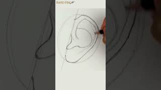 How to Draw an Ear art drawing tutorial [upl. by Dylana923]