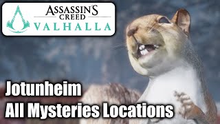 Assassins Creed Valhalla  All Mysteries Locations  Jotunheim [upl. by Ttej368]