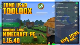 ✅ COMO USAR TOOLBOX EN MINECRAFT PE 2022 👉TOOLBOX PARA MINECRAFT PE quotTodavía Funcionaquot [upl. by Ardys]