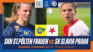 St Pölten vs Slavia Praha  UEFA Womens Champions League 202324 Matchday 3 Full Match [upl. by Nawaj403]