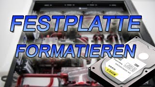 Festplatte formatieren HDD  SSD  Windows 10  7  löschen 20 Sekunden [upl. by Deirdra524]