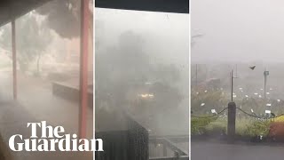 Victoria weather intense storms bring heavy rain wind and blackouts [upl. by Alyahs]