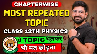 Most Repeated🔥 Topic Physics Class 12 202324🔥 [upl. by Stalk]