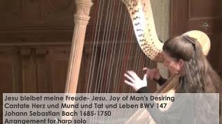 Jesu bleibet meine Freude BWV 147 JS Bach Harp solo Silke Aichhorn [upl. by Valdes976]