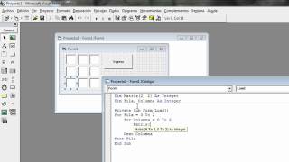 Crear una Matriz o Array Bidimensional en Visual Basic 60  HD [upl. by Braeunig]