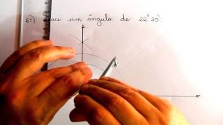 Desenho Geométrico  Traçado de Ângulos com Compasso [upl. by Thebault]