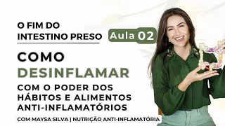 Aula 02  Como desinflamar com o poder dos hábitos e alimentos antiinflamatórios de fácil acesso [upl. by Plate]