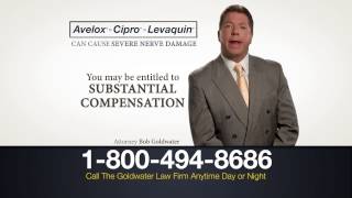 Avelox Cipro and Levaquin Lawsuit  Goldwater Law Firm [upl. by Ydnirb]