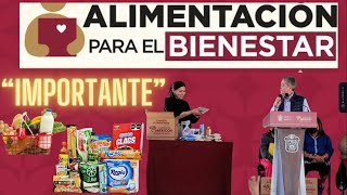 ⚠️ATENCIÓN PROGRAMA🍞🥕 ALIMENTACIÓN PARA EL BIENESTAR 📦 [upl. by Kluge623]