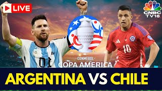 🔴Argentina vs Chile LIVE Score  Copa America 2024 LIVE  Lionel Messi  MetLife Stadium USA  N18G [upl. by Inness]