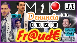 Mister International 2023 concursantes denuncian Frud€ en el top 16 Argentina México Cuba España [upl. by Aihseym]