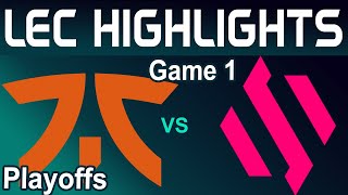 FNC vs BDS Highlights Game 1  LEC Playoffs Season Finals 2024  Fnatic vs Team BDS by Onivia [upl. by Lau392]