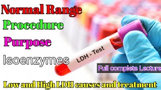 Lactate or lactic acid Dehydrogenase LDH or LD test [upl. by Arathorn]