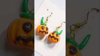 Earrings for Halloween with polymer clay and uv resin shorts shortvideo short [upl. by Valerio]