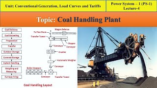 PS1  Lecture4 Coal Handling Plant step by step procedure [upl. by Celtic]