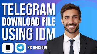 How to Download File From Telegram Using Idm new method [upl. by Rayle135]