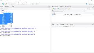 RScreencast 09 Korrelationskoeffizienten mit R berechnen [upl. by Ainavi]