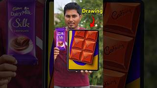 🍫Dairy milk silk Realistic Drawing art artist drawing DadsChallengeOfficial [upl. by Ellerad]