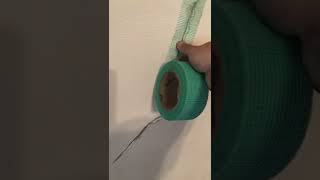 How to repair hairline cracks on plaster wall [upl. by Fonzie711]