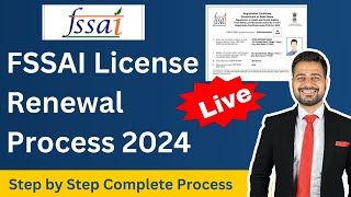 FSSAI Licence Renewal Process Online  Food License Renewal Process  FSSAI Renew Procedure [upl. by Martijn281]