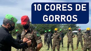 10 Cores de Gorros com Pala do Exército Brasileiro [upl. by Ecadnak]