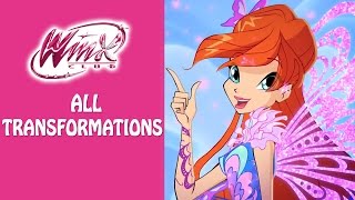 Winx Club  Watch all the Winx transformations [upl. by Moorefield]