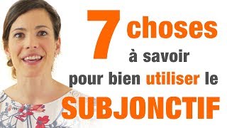 Subjonctif  7 conseils pour bien lutiliser [upl. by Vatsug]