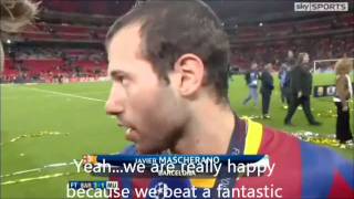 Javier Mascherano Admits Leeds United Are A Fantastic Team  Champions League Final [upl. by Aryk]