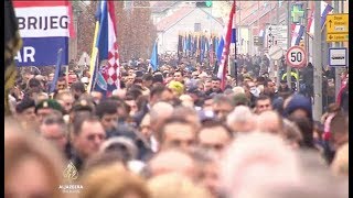 Vukovar 65000 ljudi u još jednoj tužnoj koloni sjećanja [upl. by Ldnek]