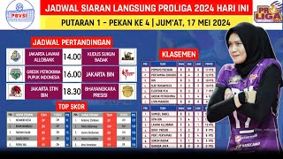 JADWAL LIVE PROLIGA 2024 HARI INI Klasemen Putra dan Putri Voli Proliga 2024 TerbaruPekan ke 4 [upl. by Anivlem]