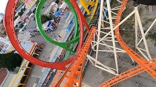 Olympia Looping Barth OnridePOV ¦ Wiener Prater Vienna 2024 [upl. by Hermy]