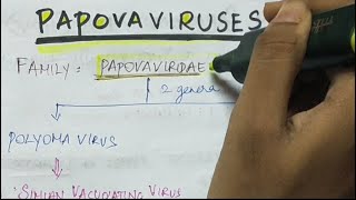 Papovaviridae  Microbiology  Handwritten notes [upl. by Rebme851]